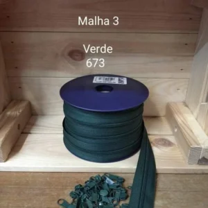Fecho Zipper | Malha 3 | Verde 673
