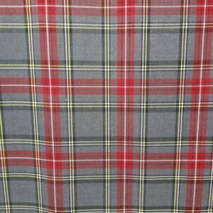 Xadrez Escocês | Tartan | Vermelho | Cinza