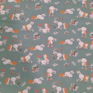 Tecido 100% Algodão | Estampado Infantil | Coelhinho