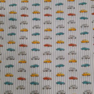 Tecido 100% Algodão | Estampado Infantil | Carrinhos