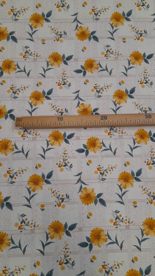 Tecido 100% Algodão | Estampado | Margaridas - Image 3