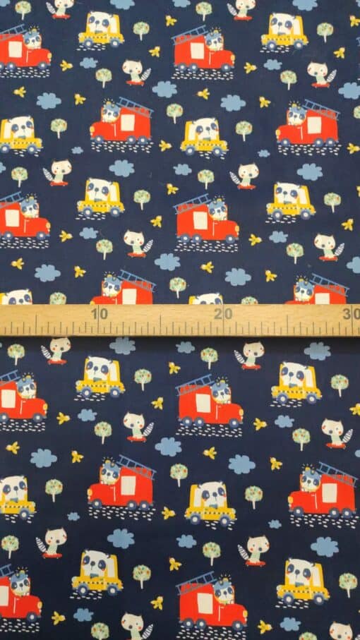 Tecidos 100% Algodão | Estampado Poppy | Infantil | Panda Bombeiro – Image 2