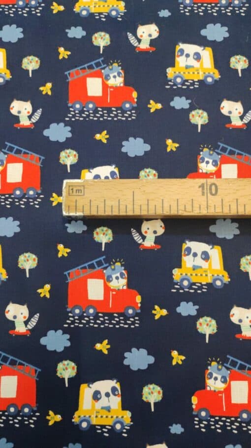 Tecidos 100% Algodão | Estampado Poppy | Infantil | Panda Bombeiro – Image 3