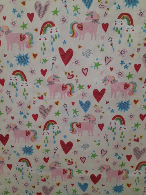 Tela 100% Algodón | Estampado Infantil | Unicornio