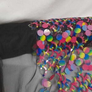 Tulle de Lycra | Estampado | Carnaval | Lantejoula | Multicolor