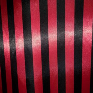 Cetim | Estampado | Carnaval | Riscas | Vermelho e Preto