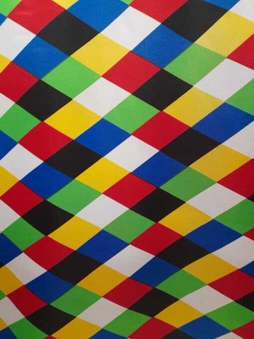 Cetim | Estampado | Carnaval | Losangos | Arlequim | Multicolor