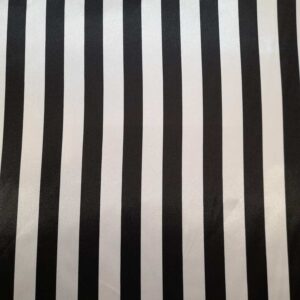 Cetim | Estampado | Carnaval | Riscas | Preto e Branco
