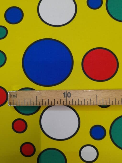 Tecido 100% Poliéster | Carnaval | Bola Multicolor - Image 3
