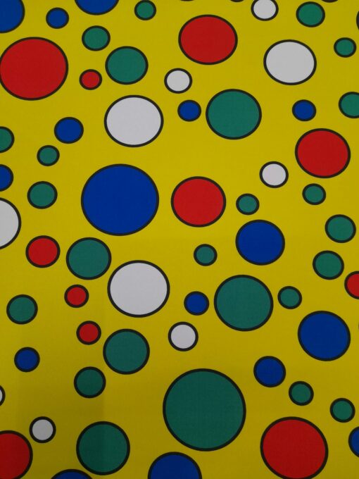Fabric 100% Polyester | Carnival | Multicoloured Ball