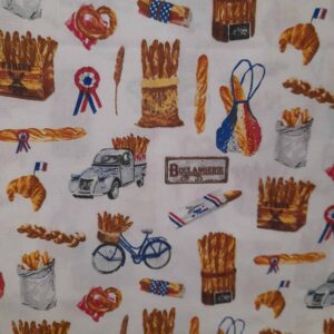 Tecidos 100% Algodão | Estampado | Pão