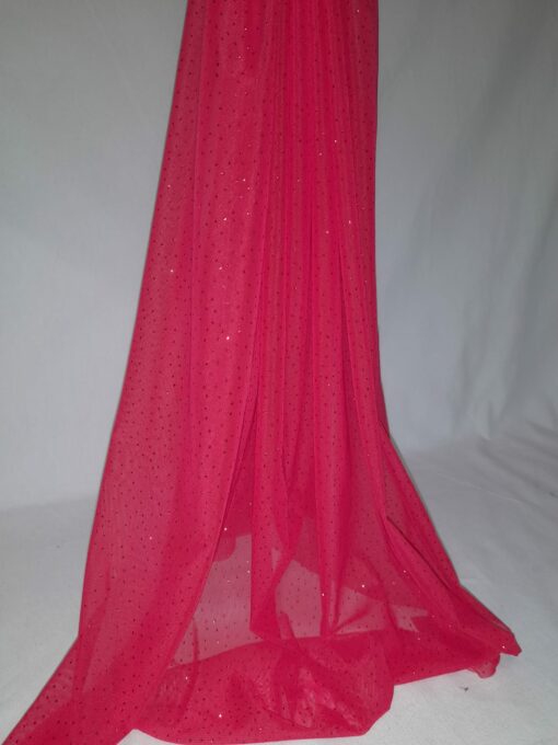 Tule | Elasticidade | Carnaval | Brilhantes | Vermelho - Image 2