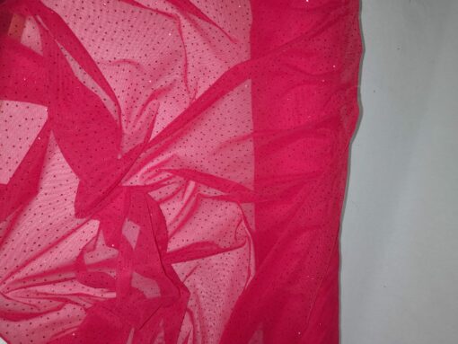Tule | Elasticidade | Carnaval | Brilhantes | Vermelho