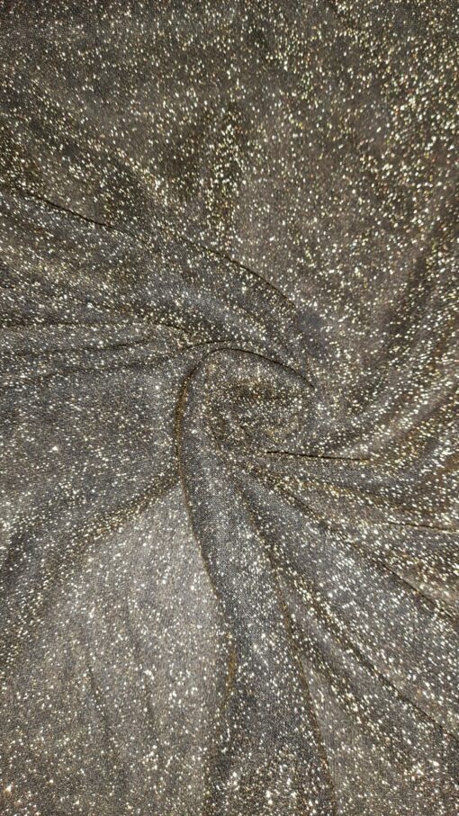 Malla Lamé | Carnaval | Brillante | Negro/Oro