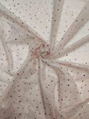 Royal Tule | Corações Glitter | Rosa Claro