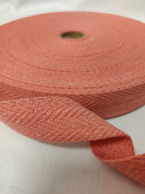 Precinta Algodão | 3 cm | Espinha | Coral