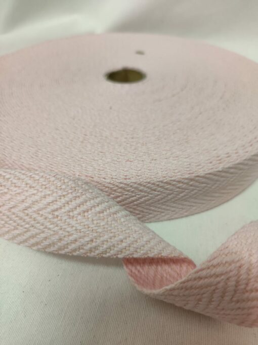 Precinta Algodão | 3 cm | Espinha | Rosa Bebé 263