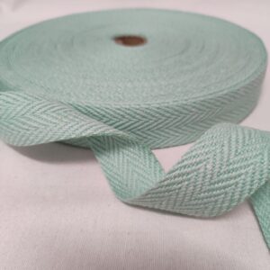 Precinta Algodão | 3 cm | Espinha | Verde Água 235