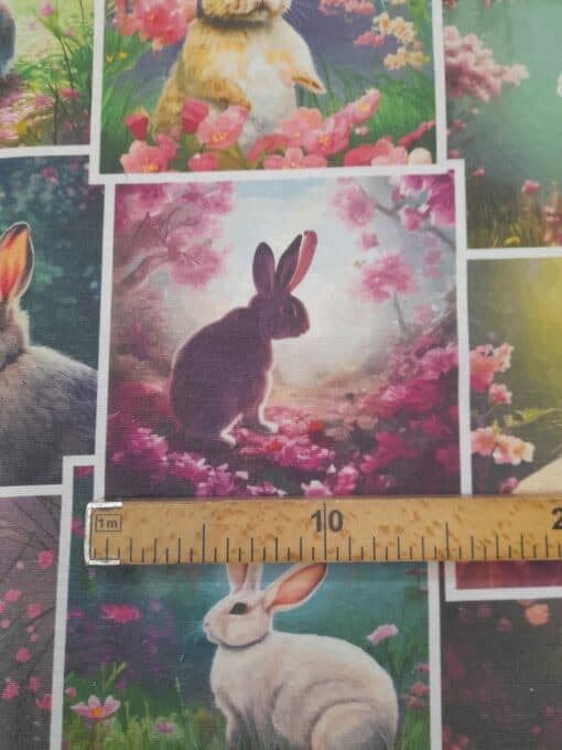 Tecido Loneta |  Estampado | Páscoa | Coelhos - Imagen 3