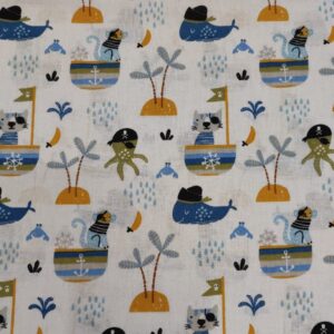 Tecidos 100% Algodão | Estampado Infantil | Piratas