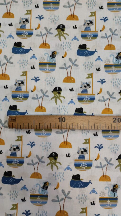 Tecidos 100% Algodão | Estampado Infantil | Piratas – Image 2