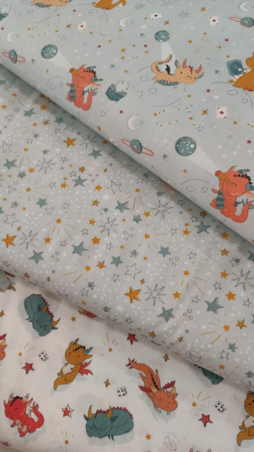 Tecidos 100% Algodão | Estampado Infantil | Dragão Baby | Coleção Magus - Image 4