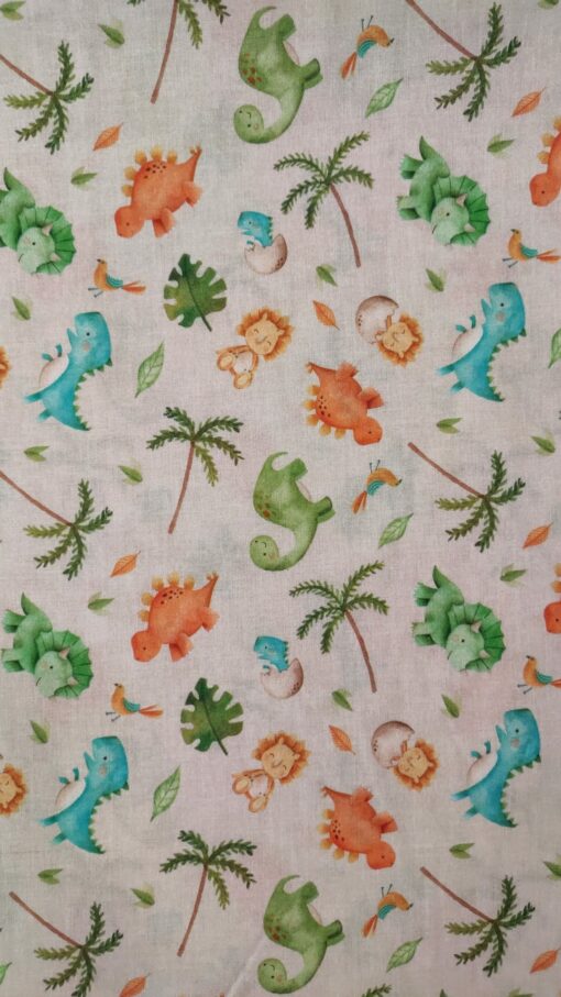 Tecidos 100% Algodão | Estampado Infantil | Dinossauros