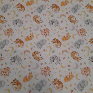 Tecidos 100% Algodão | Estampado Infantil | Animais da Selva