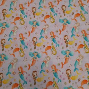 Tecidos 100% Algodão | Estampado Infantil | Sereias