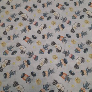 Tecidos 100% Algodão | Estampado Infantil | Policia