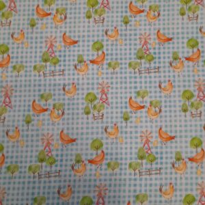 Tecidos 100% Algodão | Estampado Infantil | Galinhas