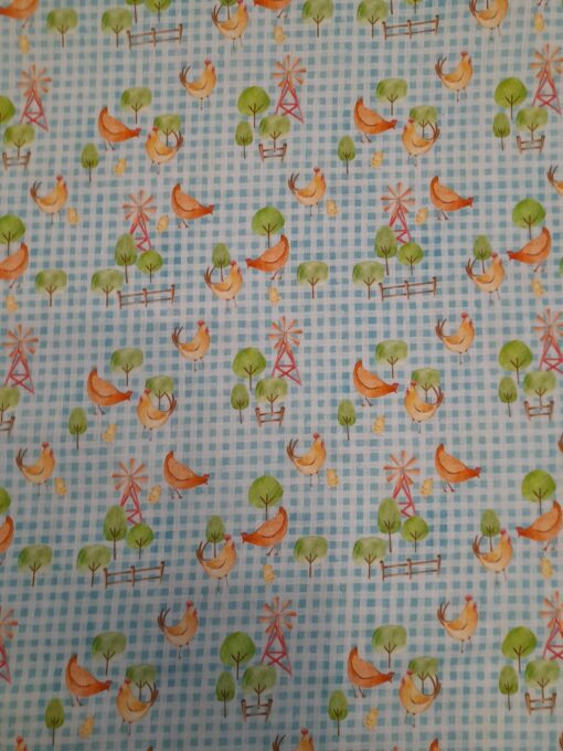 Fabrics 100% Cotton | Children's Print | Hens