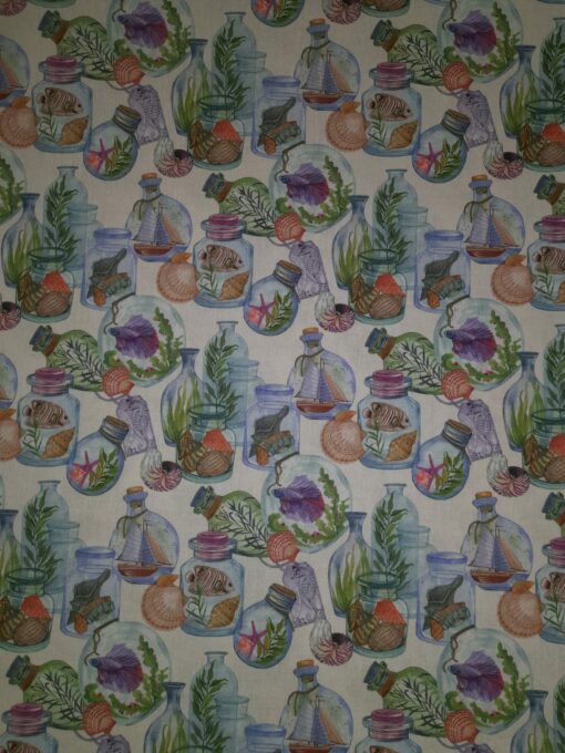 Fabric 100% Cotton | Printed | Bottles at Sea