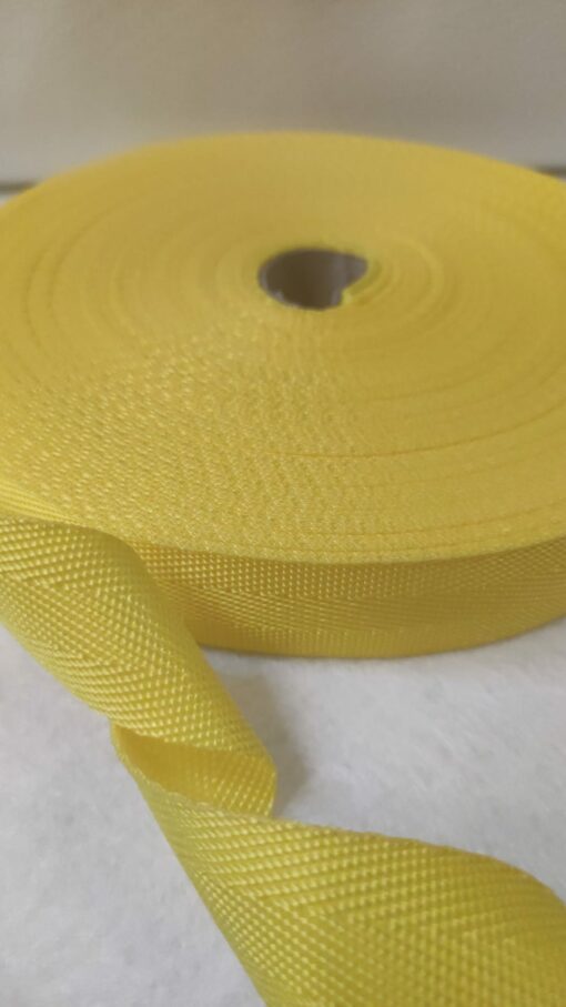 Precinta | 100% Poliéster | 3cm | Espinha | Amarelo 216N