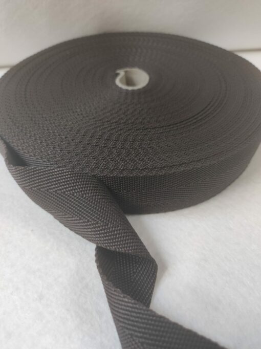 Precinta | 100% Polyester | 3cm | Chevrons | Marron foncé 272