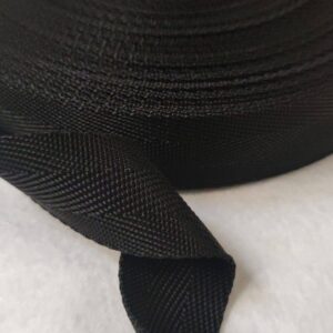 Precinta | 100% Poliéster | 3cm | Espinha | Preto 299