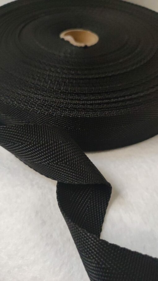 Precinta | 100% Poliéster | 3cm | Espinha | Preto 299