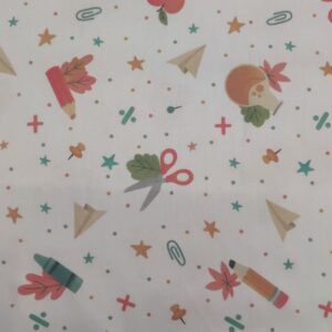 Tecidos 100% Algodão | Estampado Infantil | Escola