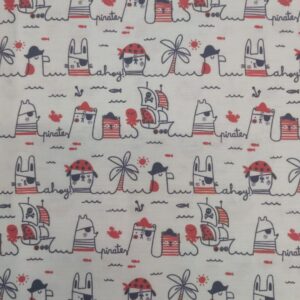 Tecidos 100% Algodão | Estampado Infantil | Piratas
