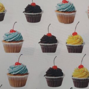 Atoalhado | 100% Poliéster | Estampado | Cupcake