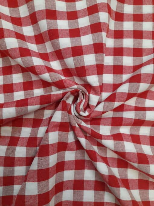 Tecido 100% Algodão | Xadrez | Vermelho
