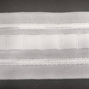Fita de Cortinado | Fita de Franzir | Branco | 3,5 CM
