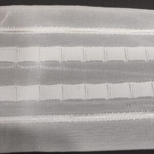 Fita de Cortinado | Fita de Franzir | Branco | 6,5 CM