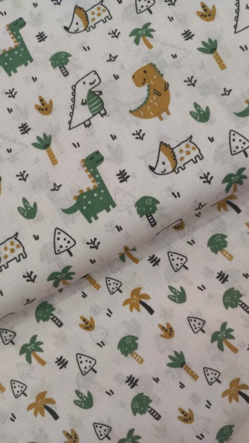 Tecido 100% Algodão | Estampado Infantil | Dinossauro – Image 4