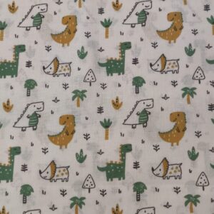 Tecido 100% Algodão | Estampado Infantil | Dinossauro