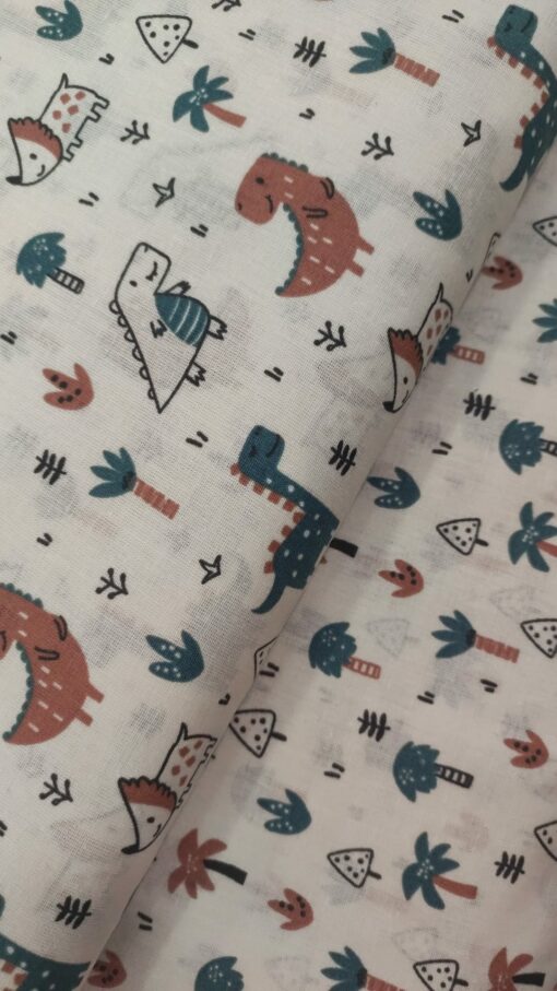 Tecido 100% Algodão | Estampado Infantil | Dinossauro - Image 3