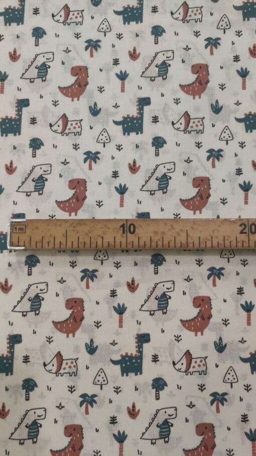 Tecido 100% Algodão | Estampado Infantil | Dinossauro - Image 4
