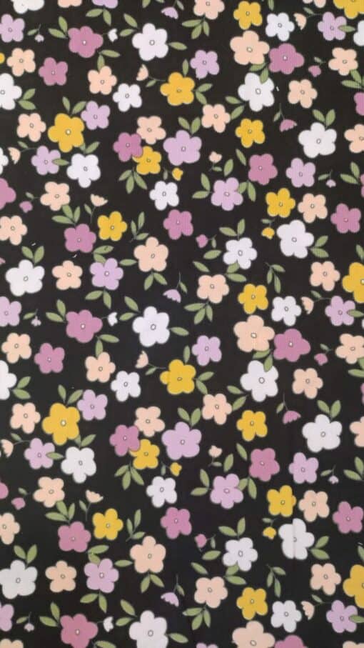 Fabric 100% Cotton | Bombazine | Poppy Print | Thin Stripe | Flowers