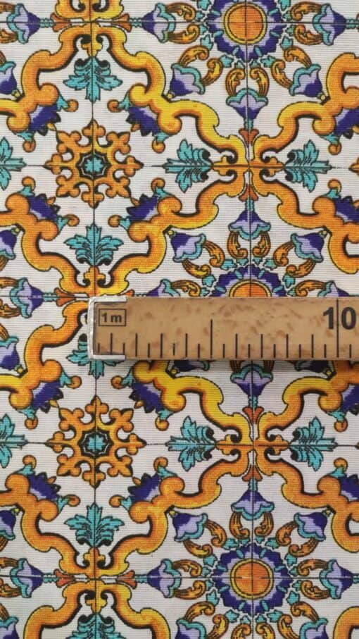 Tecido Loneta |  Estampado |  Azulejo – Image 4