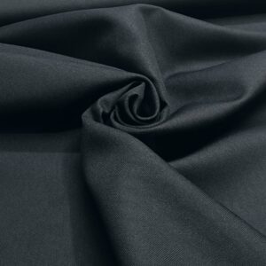 Tecido Panamá | 100% Poliéster | Liso | Preto (20)